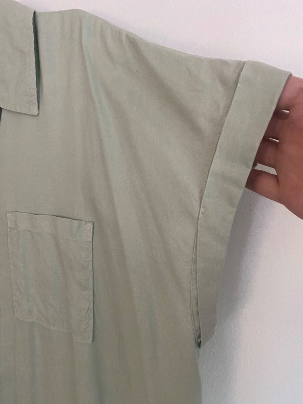 Wonderly Pistachio Green Button-Down Shirt Dress Size XL - Picture 4 of 6